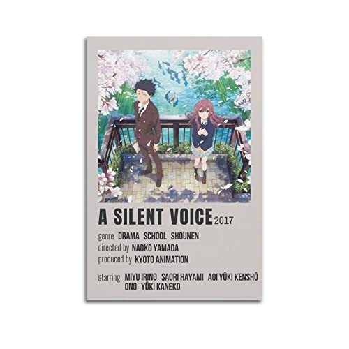 yydds A Silent Voice Anime Poster Leinwand Poster Wandkunst Druck Ästhetische Raumdekoration Home Office Dekoration 20 x 30 cm Unframe Stil von yydds