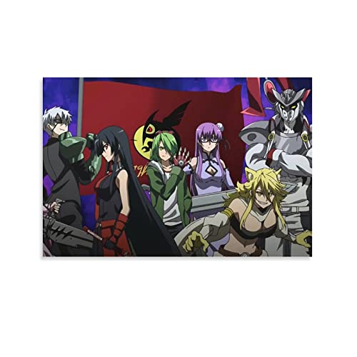 yydds Akame Ga Kill Anime Leinwand-Poster, Wandkunstdruck, ästhetische Raumdekoration, Gemälde, Poster, Heimbüro-Dekoration, 30 x 45 cm von yydds