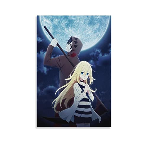 yydds Angels of Death Anime-Poster, Wandkunstdruck, ästhetische Raumdekoration, Malerei, Leinwand, Poster für Zuhause und Büro, 20 x 30 cm von yydds