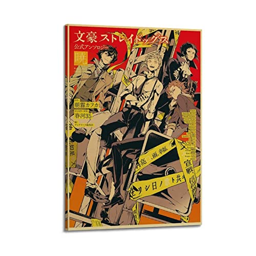 yydds Anime Bungo Stray Dogs Poster Leinwand Poster Wandkunst Druck Ästhetische Raumdekoration Home Office Dekoration 30 x 45 cm Rahmenstil von yydds