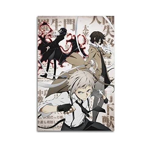 yydds Anime Bungo Stray Dogs Poster Leinwand Poster Wandkunst Druck Ästhetische Raumdekoration Home Office Dekoration 30 x 45 cm ohne Rahmen von yydds