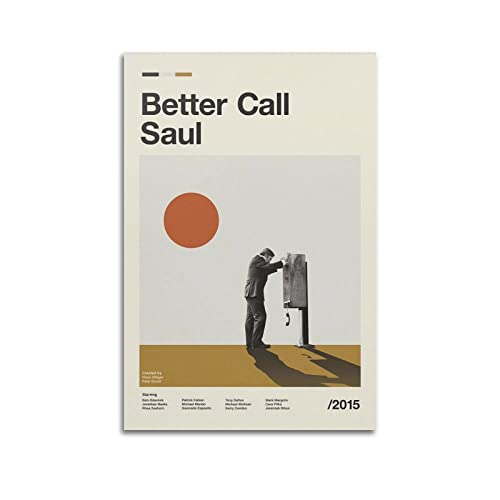 yydds Better Call Saul Legal Drama TV-Serie Leinwand-Poster, Wandkunstdruck, ästhetische Raumdekoration, Poster, Heimbüro, Dekoration, 40 x 60 cm, ohne Rahmen von yydds