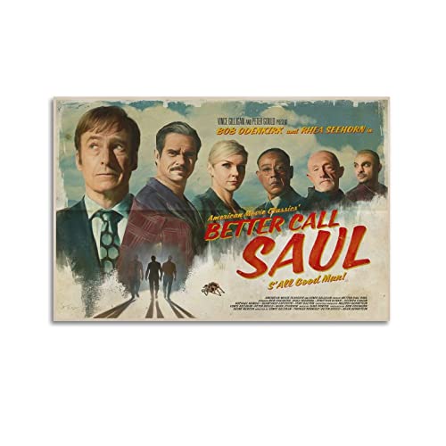 yydds Better Call Saul Legal Drama TV-Serie Leinwand-Poster, Wandkunstdruck, ästhetische Raumdekoration, Poster, Heimbüro, Dekoration, 60 x 90 cm, ohne Rahmen von yydds