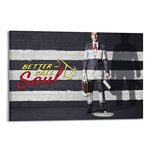 yydds Better Call Saul Legal Drama TV Serie Leinwand Poster Wandkunst Druck Ästhetische Raumdekoration Poster Home Office Dekoration 50 x 75 cm Rahmenstil von yydds