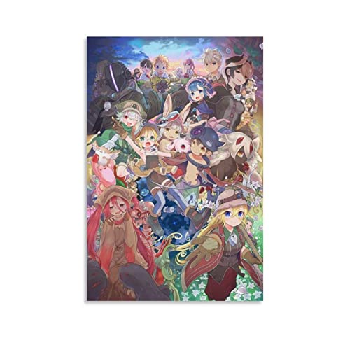 yydds Made in Abyss Anime-Poster, Wandkunstdruck, ästhetische Raumdekoration, Malerei, Leinwand, Poster für Zuhause und Büro, Dekorationen, 40 x 60 cm von yydds