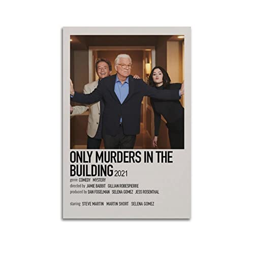 yydds Poster auf Leinwand mit Aufschrift "Only Murders in The Building", ästhetische Raumdekoration, 30 x 45 cm, ohne Rahmen yydds Poster auf Leinwand mit Aufschrift "Only Murders in The Building", ästhetische Raumdekoration, 30 x 45 cm, ohne Rahmen von yydds