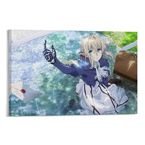yydds Violet Evergarden Poster, Wandkunst, Leinwand, Poster, ästhetische Raumdekoration, Gemälde, Druck für Zuhause und Büro, 30 x 45 cm yydds Violet Evergarden Poster, Wandkunst, Leinwand, Poster, ästhetische Raumdekoration, Gemälde, Druck für Zuhause und Büro, 30 x 45 cm von yydds