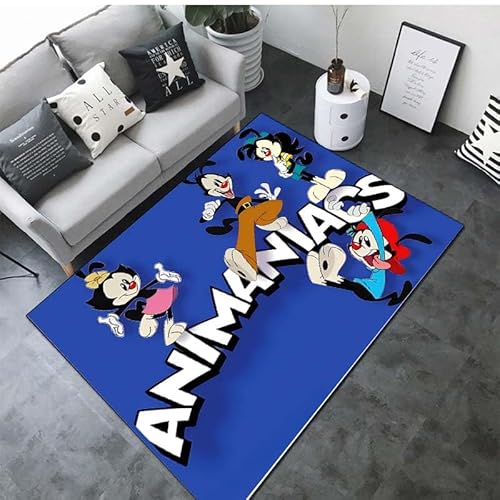 yyxsgdmw Cartoon A-Animaniacs Muster Teppiche Teppiche Für Schlafzimmer Wohnzimmer Sofa Matte Türmatte Ankleidezimmer Teppiche Große Größe N1615 100×160Cm von yyxsgdmw