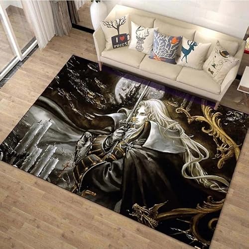 yyxsgdmw Classic Games C-Castlevania Bedruckte Fußmatte Teppich 15 Größen Wohnzimmer Schlafzimmer Nachttisch Sill Badezimmer Fußmatte Home Decor H2693 80×120Cm von yyxsgdmw