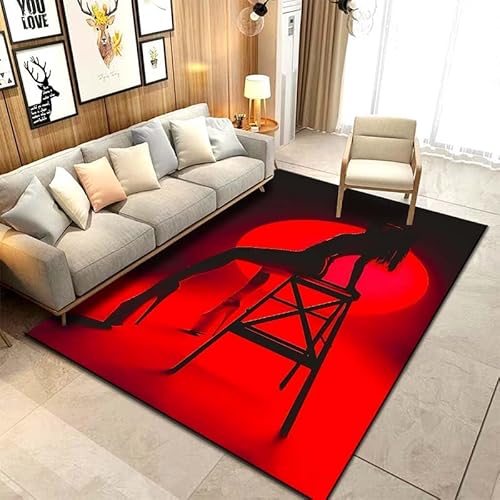 yyxsgdmw Verschiedene Größen Pole Dance Print Teppich Teppiche Für Schlafzimmer Wohnzimmer Sofa Matte Türmatte Ankleidezimmer Teppiche Für Geschenke N1282 140×200Cm von yyxsgdmw