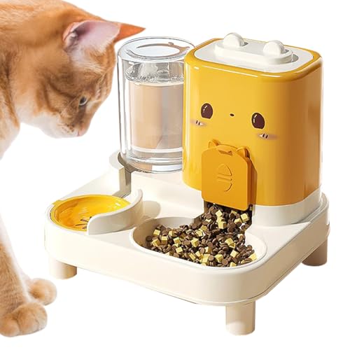 Automatischer Katzenfutterautomat,2 In 1 Automatischer Haustierfutterspender | Abnehmbarer Trinknapf Für Nackenverspannungen Zur Versorgung Von Kleintieren Unterwegs Drinnen Und Draußen Automatischer Katzenfutterautomat,2 In 1 Automatischer Haustierfutterspender | Abnehmbarer Trinknapf Für Nackenverspannungen Zur Versorgung Von Kleintieren Unterwegs Drinnen Und Draußen von yztju