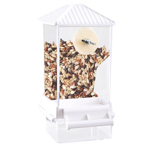 Bird Automatic Feeder, Automatischer Vogelfutterspender | Klare Fütterungszubehör für Käfig, leichtes Gewicht gefüllt mit Ländern außen, Fütterung mit großer Kapazität, Futterspender für von yztju