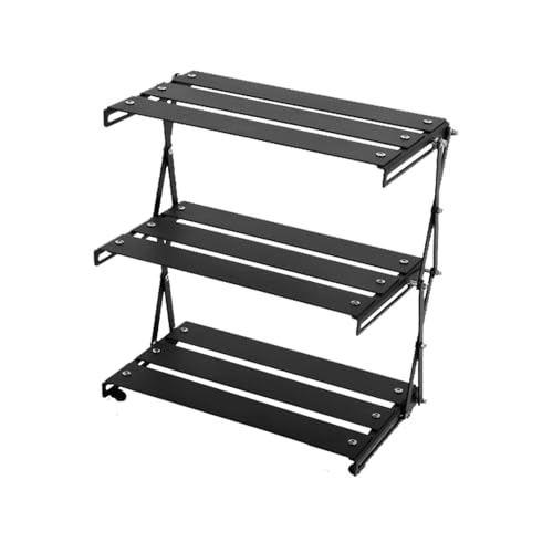 Camping-Aufbewahrungsregal, Picknick-Schreibtisch, faltbares Display-Organizer, – Camping- , Organizer für Picknick, Grillen, drinnen und draußen von yztju