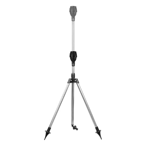 Drehbarer Stativ-Sprinkler 360 – Stativmontierter verstellbarer Sprüher, Sprinkler-Bewässerungssystem | Outdoor-System mit automatischer Bewässerung für Gärtner, Landwirte, Hinterhof, Rasen, Wege Drehbarer Stativ-Sprinkler 360 – Stativmontierter verstellbarer Sprüher, Sprinkler-Bewässerungssystem | Outdoor-System mit automatischer Bewässerung für Gärtner, Landwirte, Hinterhof, Rasen, Wege von yztju