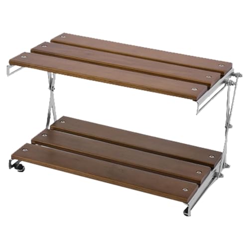 Faltbares Campingregal – 3-lagiges , Picknick-Schreibtisch-Organizer, stabiles Camping- , Organizer, für Picknick, Grillen, Kochen Faltbares Campingregal – 3-lagiges , Picknick-Schreibtisch-Organizer, stabiles Camping- , Organizer, für Picknick, Grillen, Kochen von yztju