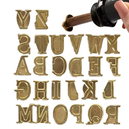 Holzbrennende Buchstabenstempel – Holzbrennspitzen-Set, Holzbrennbuchstaben, Heißstempelwerkzeug | Schnitzkopf-Werkzeuge, Branding-Buchstaben, alphanumerisches Symbol für Branding, Prägung von yztju