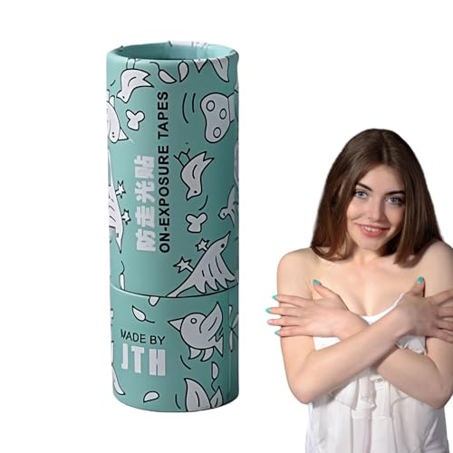 Klebeband Für Kleidung – Starker Textilkleber Zum Ankleben, Transparente Klebestreifen Für Mode | Unsichtbarer Haltestreifen Für Damen Outfits, Verstecktes Taping Für Partys Businesskleidung Reise von yztju