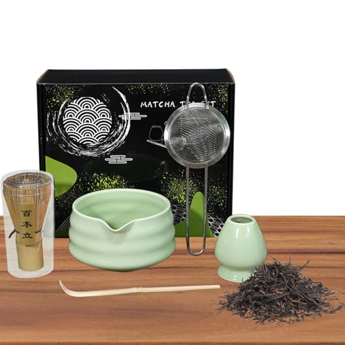 Matcha Schneebesen Schaufel-Set – Matcha-Schüssel aus Keramik, japanischer Stil, Matcha-Set | Tee-Schneebesen, , Matcha-Pinsel, Baibenli-Dynastie, Teezeremoniebox, natürlich, sicher, 5-teiliges Matcha Schneebesen Schaufel-Set – Matcha-Schüssel aus Keramik, japanischer Stil, Matcha-Set | Tee-Schneebesen, , Matcha-Pinsel, Baibenli-Dynastie, Teezeremoniebox, natürlich, sicher, 5-teiliges von yztju