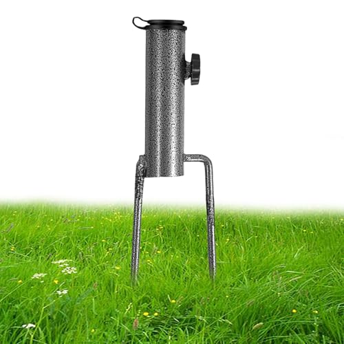 Schirme im Freien im Freien gemahlene Anker - Einstellbarer Parasol -Basishalter mit Eisenständer, Eisenständer Spike | Garden Beach Schatten Pole Mount, Patio Sun Dachunterstützung für Rasendeck Hint Schirme im Freien im Freien gemahlene Anker - Einstellbarer Parasol -Basishalter mit Eisenständer, Eisenständer Spike | Garden Beach Schatten Pole Mount, Patio Sun Dachunterstützung für Rasendeck Hint von yztju