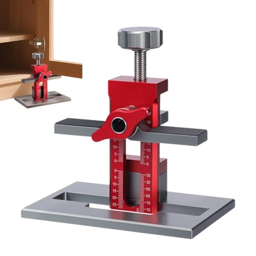 Schranktür Installation Jig - Aluminiumlegierung, einstellbare Montagehilfe, Präzisionsholzbearbeitungswerkzeug, genaue Schubladenpositionierungshandbuch | Für Möbel Tischtischküchenschrank Tür Schubl von yztju