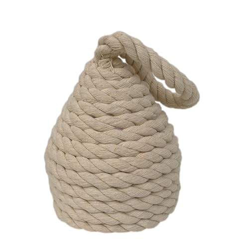 Seilknoten -Türstopp - Baumwollgewichteter Innenkeil, Griff Stopper | Türstop hält Türen offen, Mehrzweck -Heimblocker für Buchende Window Dog Toy Möbelplatzierungsaktivitäten Seilknoten -Türstopp - Baumwollgewichteter Innenkeil, Griff Stopper | Türstop hält Türen offen, Mehrzweck -Heimblocker für Buchende Window Dog Toy Möbelplatzierungsaktivitäten von yztju