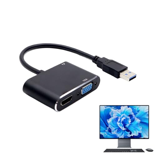 USB -zu -HD -Adapter für TV - 1920 x 1080 Anschluss, Plug -and -Play -Displaykabel | Signalübertragung für Laptop -Desktop -Monitor -Bildschirm -Projektor anzeigen, Video -Sharing Multimedia Office Ho von yztju