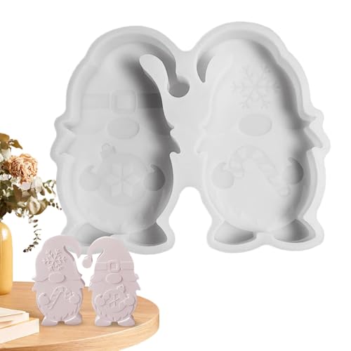 Weihnachtswichtel-Formen, wiederverwendbar, Silikon, handgefertigte Epoxid-Gussform für Kerzenherstellung, Weihnachtsschmuck, Heimdekoration Weihnachtswichtel-Formen, wiederverwendbar, Silikon, handgefertigte Epoxid-Gussform für Kerzenherstellung, Weihnachtsschmuck, Heimdekoration von yztju