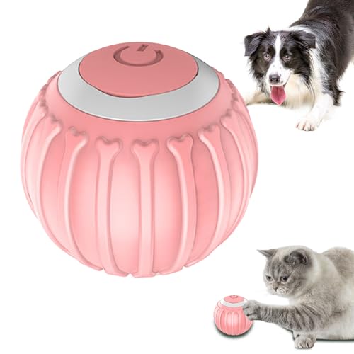 yztju Beweglicher Ball-Hundespielzeug, Beweglicher Ball Für Hunde | Elektrisches Bewegliches Rotierendes Interaktives Spielzeug Für Haustiere | 360 Grad Drehbares Aktives von yztju