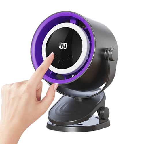 yztju Fan für Schreibtisch | USB -Schreibtisch -Lüfter - Ambiente Nachtleuchte persönliche Kühlung Elektrisch tragbares Werkzeug Desktop, das eine robuste Luftzirkulation ermöglicht und ein umhüllen von yztju