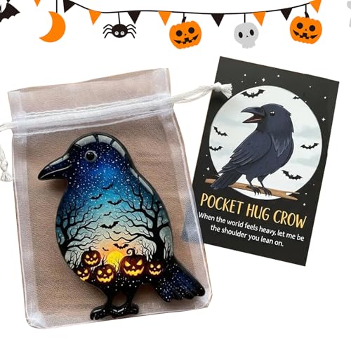 yztju Halloween Taschenkarten - Festlicher Zauber Mit Kleinen Positiven Karten | Halloween Partyzubehör Für Wohnung Büro Kinderzimmer Studentenwohnheim Heimarbeit von yztju