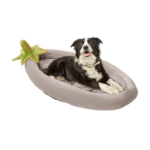 yztju Katzenbett,Aubergine Kleines Haustierbett - rutschfeste Waschbare Wärmende Schlafhöhle Für Garten Transport Zuhause Camping Outdoor von yztju