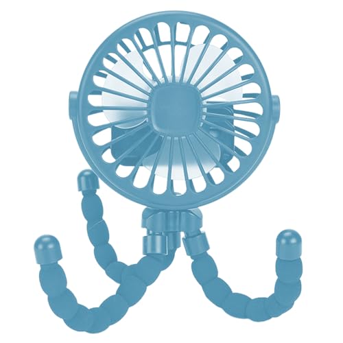 yztju Mini-Handventilator für Kinderwagen, tragbarer Ventilator für Kleinkinder,Clip -drehbarer Ventilator für Kleinkind-Kinderwagen | Um 360° drehbarer, flexibler Stativ-Handlüfter für von yztju