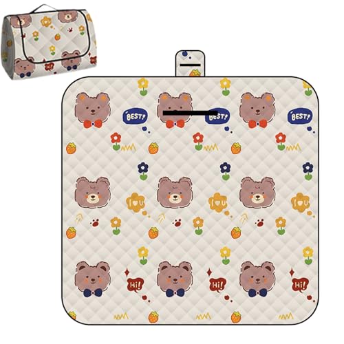yztju Nettes Picknick, Picknickdecke wasserdicht - Tragbare Picknickdecke,wasserdichte Anti-Moisture-Waschable 59x78in Spiel Matte Couch Teppich für Babyklettern yztju Nettes Picknick, Picknickdecke wasserdicht - Tragbare Picknickdecke,wasserdichte Anti-Moisture-Waschable 59x78in Spiel Matte Couch Teppich für Babyklettern von yztju