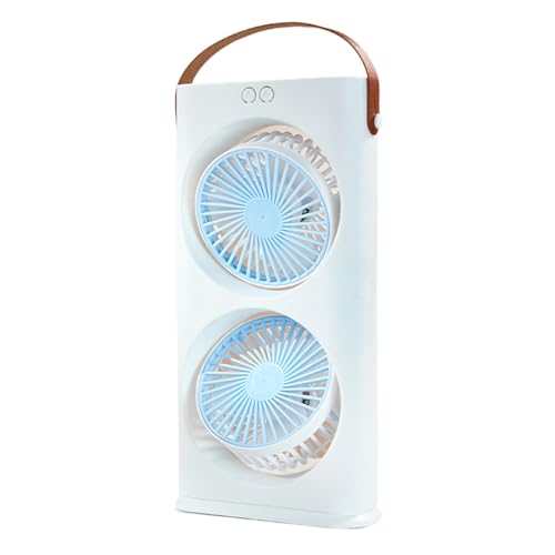 yztju Tischventilator - 3 Geschwindigkeiten Schreibtisch Kühlung Elektrischer Ventilator mit Doppelkopf - USB-C Ladbarer Luftkühler Für Zuhause Büro Reisen yztju Tischventilator - 3 Geschwindigkeiten Schreibtisch Kühlung Elektrischer Ventilator mit Doppelkopf - USB-C Ladbarer Luftkühler Für Zuhause Büro Reisen von yztju