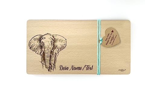 Holzbrett mit Gravur Elefant - Frühstücksbrett personalisierbar - Vesperbrett Brotzeitbrett Jausenbrett - Geschenkidee Geburtstag - von zAcheR-fineT Holzbrett mit Gravur Elefant - Frühstücksbrett personalisierbar - Vesperbrett Brotzeitbrett Jausenbrett - Geschenkidee Geburtstag - von zAcheR-fineT von zAcheR-fineT-design