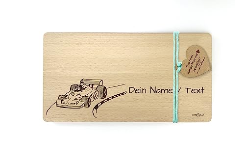 Holzbrett mit Rennauto, Sportwagen - personalisierbar - Frühstücksbrett mit Gravur - Vesperbrett Brotzeitbrett - Geschenk für Kinder - zAcheR-fineT Holzbrett mit Rennauto, Sportwagen - personalisierbar - Frühstücksbrett mit Gravur - Vesperbrett Brotzeitbrett - Geschenk für Kinder - zAcheR-fineT von zAcheR-fineT-design