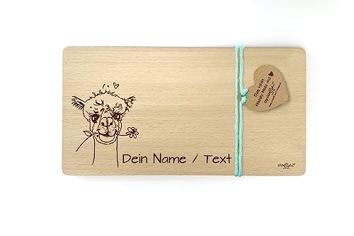 Holzbrettchen mit Alpaka II - Frühstücksbrett mit Gravur - Vesperbrett Jausenbrett Brotzeitbrett personalisierbar - Geschenkidee - von zAcheR-fineT Holzbrettchen mit Alpaka II - Frühstücksbrett mit Gravur - Vesperbrett Jausenbrett Brotzeitbrett personalisierbar - Geschenkidee - von zAcheR-fineT von zAcheR-fineT-design