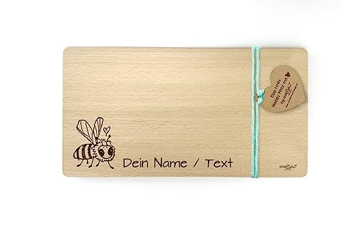 Holzbrettchen mit Gravur Biene - Frühstücksbrett für Kinder personalisierbar - Vesperbrett Jausenbrett Brotzeitbrett - Geschenkidee - zAcheR-fineT Holzbrettchen mit Gravur Biene - Frühstücksbrett für Kinder personalisierbar - Vesperbrett Jausenbrett Brotzeitbrett - Geschenkidee - zAcheR-fineT von zAcheR-fineT-design