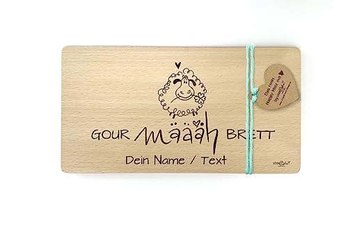 Holzbrettchen mit Gravur - Schaf GOURMET- Frühstücksbrett personalisierbar - Vesperbrett Brotzeitbrett Jausenbrett - Geschenkidee zAcheR-fineT (Holzbrettchen) Holzbrettchen mit Gravur - Schaf GOURMET- Frühstücksbrett personalisierbar - Vesperbrett Brotzeitbrett Jausenbrett - Geschenkidee zAcheR-fineT (Holzbrettchen) von zAcheR-fineT-design