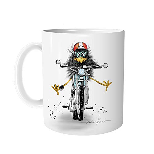 Kaffeebecher Motorradfahrer - Lustige Tasse - Kaffeetasse für Motorrad Fans u Biker - auch als personalisierte Tasse - Geschenk für Papa, Mann & Freund - von zAcheR-fineT von zAcheR-fineT-design