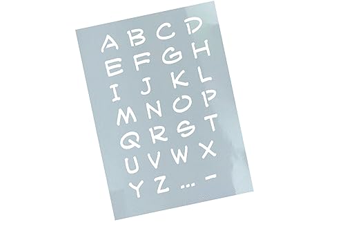 Schablone ABC 1 - Alphabet Buchstabenschablone Stencil Wandschablone - Malerei Airbrush Textilgestaltung Wanddeko Schule Backen Dekor - zAcheR-fineT Schablone ABC 1 - Alphabet Buchstabenschablone Stencil Wandschablone - Malerei Airbrush Textilgestaltung Wanddeko Schule Backen Dekor - zAcheR-fineT von zAcheR-fineT-design