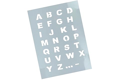 Schablone ABC 2 - Alphabet XL Buchstabenschablone Stencil Wandschablone - Malen Airbrush Textilgestaltung Wanddeko Schule Backen Dekor - zAcheR-fineT Schablone ABC 2 - Alphabet XL Buchstabenschablone Stencil Wandschablone - Malen Airbrush Textilgestaltung Wanddeko Schule Backen Dekor - zAcheR-fineT von zAcheR-fineT-design