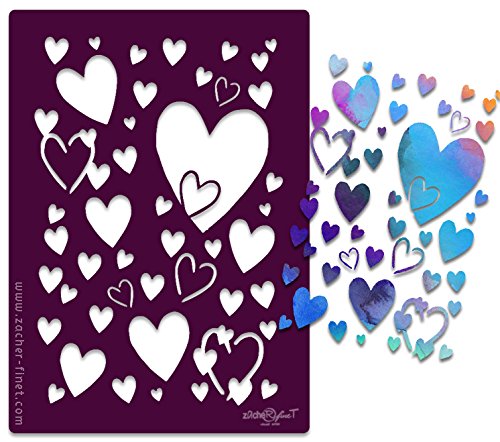 Schablone Herz in Herz - Motivschablone Textilschablone Musterschablone Wandschablone - Scrapbook Acrylmalerei Airbrush - WIEDERVERWENDBAR- Liebe Deko - zAcheR-fineT Schablone Herz in Herz - Motivschablone Textilschablone Musterschablone Wandschablone - Scrapbook Acrylmalerei Airbrush - WIEDERVERWENDBAR- Liebe Deko - zAcheR-fineT von zAcheR-fineT-design
