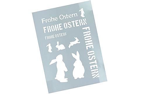 Schablone - WANDSCHABLONE M - Strukturschablone - Airbrushschablone - FROHE OSTERN - zAcheR-fineT von zAcheR-fineT-design