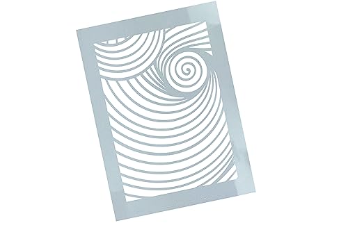 Schablone - WANDSCHABLONE - Strukturschablone - Airbrushschablone XL - Abstrakte Spirale IN - von zAcheR-fineT von zAcheR-fineT-design