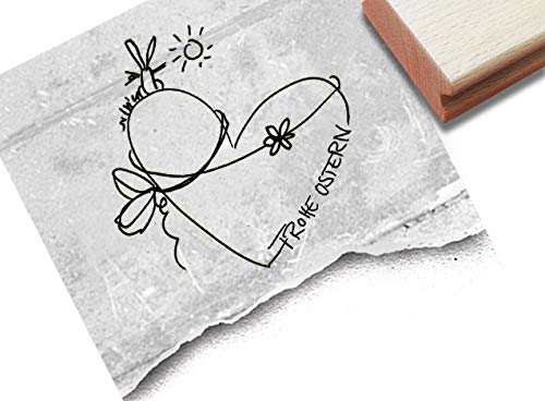 Stempel Osterstempel FROHE OSTERN mit Herz - Textstempel zum Osterfest, Ostergrüße Karten Geschenkanhänger Geschenk Osterdeko - zAcheR-fineT Stempel Osterstempel FROHE OSTERN mit Herz - Textstempel zum Osterfest, Ostergrüße Karten Geschenkanhänger Geschenk Osterdeko - zAcheR-fineT von zAcheR-fineT-design