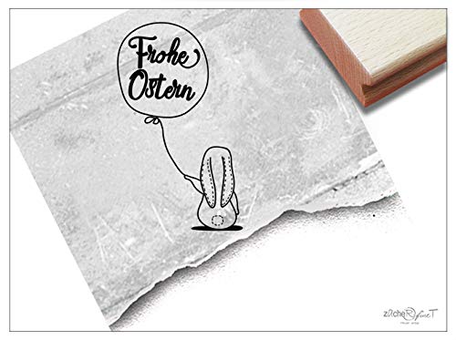 Stempel Osterstempel FROHE OSTERN mit Schlappohr-Hase, groß - Textstempel für Ostergrüße Karten Geschenkanhänger Geschenk Osterdeko - zAcheR-fineT Stempel Osterstempel FROHE OSTERN mit Schlappohr-Hase, groß - Textstempel für Ostergrüße Karten Geschenkanhänger Geschenk Osterdeko - zAcheR-fineT von zAcheR-fineT-design