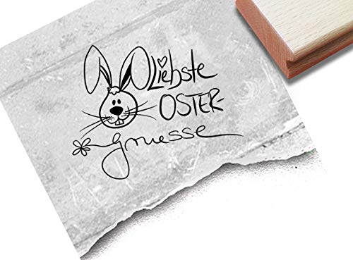 Stempel Osterstempel Liebste Ostergruesse mit Hase - Textstempel Ostern Karten Geschenkanhänger Basteln Osterdeko Tischdeko Scrapbook - zAcheR-fineT Stempel Osterstempel Liebste Ostergruesse mit Hase - Textstempel Ostern Karten Geschenkanhänger Basteln Osterdeko Tischdeko Scrapbook - zAcheR-fineT von zAcheR-fineT-design