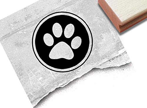 Stempel - Siegelstempel Pfote Tatze als Poststempel - Wachsstempel Bildstempel Geschenk für Kinder, Karten Servietten Basteln Deko - zAcheR-fineT von zAcheR-fineT-design