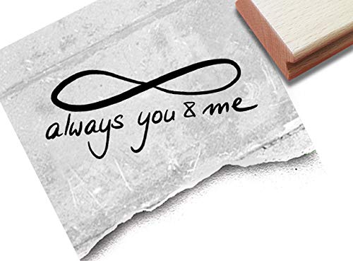 Stempel Textstempel Always You & ME mit Infinity - Schriftstempel Liebe Freundschaft Valentinstag Verlobung Hochzeit Karten Deko - zAcheR-fineT Stempel Textstempel Always You & ME mit Infinity - Schriftstempel Liebe Freundschaft Valentinstag Verlobung Hochzeit Karten Deko - zAcheR-fineT von zAcheR-fineT-design